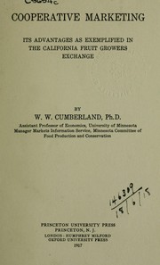 Cover of: Cooperative marketing by William Wilson Cumberland