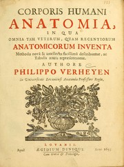 Cover of: Corporis humani anatomia by Philippe Verheyen