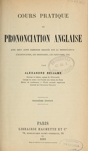 Cover of: Cours pratique de prononciation anglaise