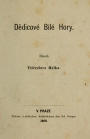 Cover of: Dědicové Bílé hory: báseň
