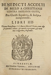 Cover of: De bello a Christianis contra barbaros gesto pro Christi sepulcro, & Iudea recuperandis libri IIII
