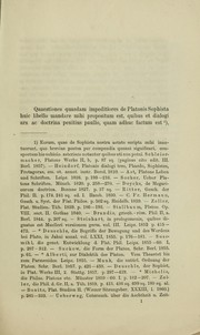 Cover of: De Platonis Sophista by Paul Deussen