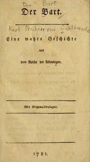 Der Bart by Güntherode, Karl Freiherr von