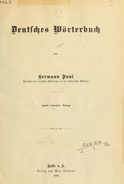 Cover of: Deutsches Wörterbuch