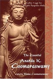 Cover of: The Essential Ananda K. Coomaraswamy (The Perennial Philosophy Series) by Ananda Coomaraswamy