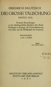 Cover of: Die grosse Täuschung