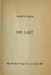 Cover of: Die Last