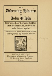 Cover of: The diverting history of John Gilpin by William Cowper
