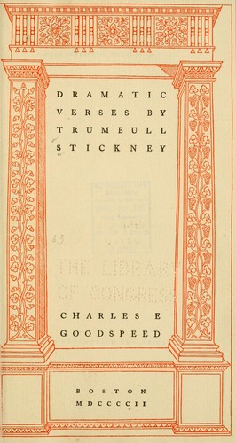 Dramatic verses