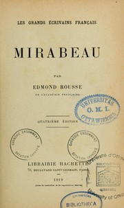 Cover of: Mirabeau