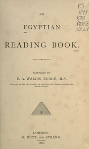 Cover of: An Egyptian reading book