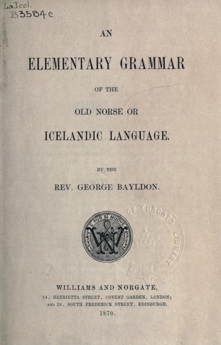 old norse language