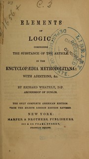 Cover of: Elements of logic