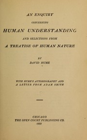Cover of: An enquiry concerning human understanding