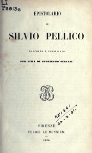 Cover of: Epistolario by Silvio Pellico