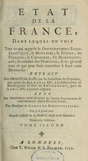 Cover of: Etat de la France.