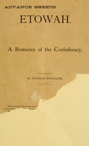 Cover of: Etowah: a romance of the Confederacy