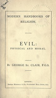 Cover of: Evil, physical and moral