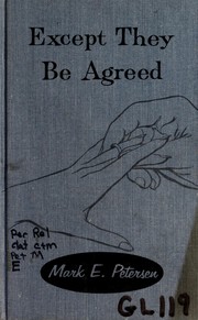 Cover of: Except they be agreed