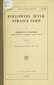 Cover of: Followers after strange gods