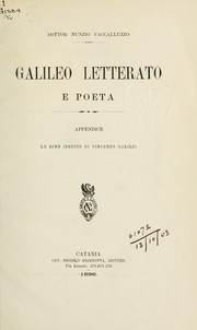 Cover of: Galileo letterato e poeta by Nunzio Vaccalluzzo
