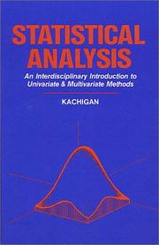 Cover of: Statistical analysis by Sam Kash Kachigan