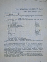 Cover of: General orders, no. 94 by Confederate States of America. Army of the Mississippi. Dept. No. 2.