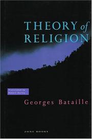 Cover of: Theory of religion by Georges Bataille