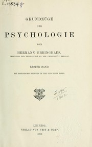 Cover of: Grundzüge der Psychologie