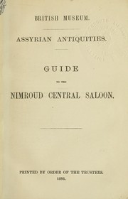 Cover of: Guide to the Nimroud central saloon: [Compiled by P. Le Page Renouf]
