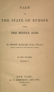 Cover of: Hallam's works