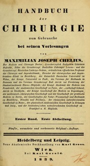 Cover of: Handbuch der Chirurgie zum Gebrauche bei seinen Vorlesungen