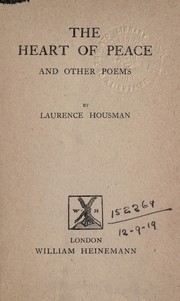 Cover of: The heart of peace, and other poems