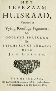 Cover of: Het leerzaam huisraad by Jan Luiken