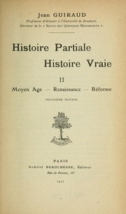 Cover of: Histoire partiale by Guiraud, Jean