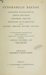 Cover of: Historia ecclesiastica gentis Anglorum by Saint Bede the Venerable