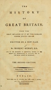 Cover of: The history of Great Britain