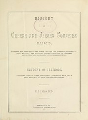Cover of: History of Greene and Jersey Counties, Illinois by 