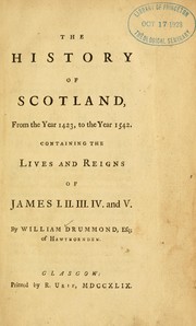 Cover of: The history of Scotland, from the year 1423, to the year 1542