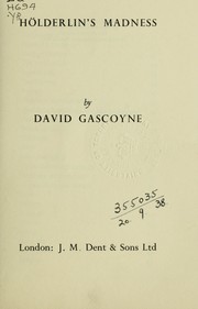Cover of: Hölderlin's madness by Gascoyne, David