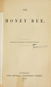 Cover of: The honey bee