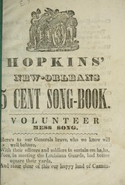 Cover of: Hopkins' New-Orleans 5 cent song-book.