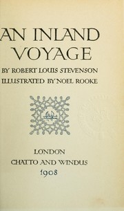 Cover of: An inland voyage by Robert Louis Stevenson