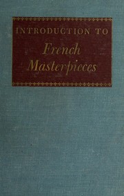 Cover of: Introduction to French masterpieces. by Douglas William Alden