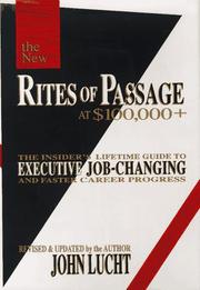 Cover of: Rites of passage at $100,000+ by John Lucht