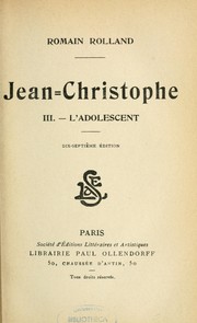 Cover of: Jean-Christophe ... by Romain Rolland