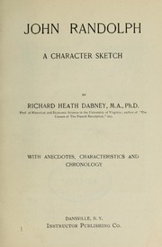 Cover of: John Randolph: a character sketch