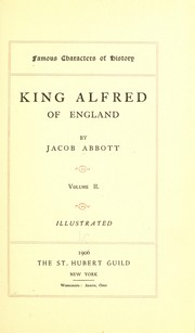 Cover of: King Alfred of England