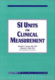 Cover of: Si Units for Clinical Measurement (Medical Writing and Communication) (Medical Writing and Communication) (Medical Writing and Communication) (Medical Writing and Communication)