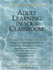 Cover of: Adult Learning in Your Classroom by Philip G. Jones